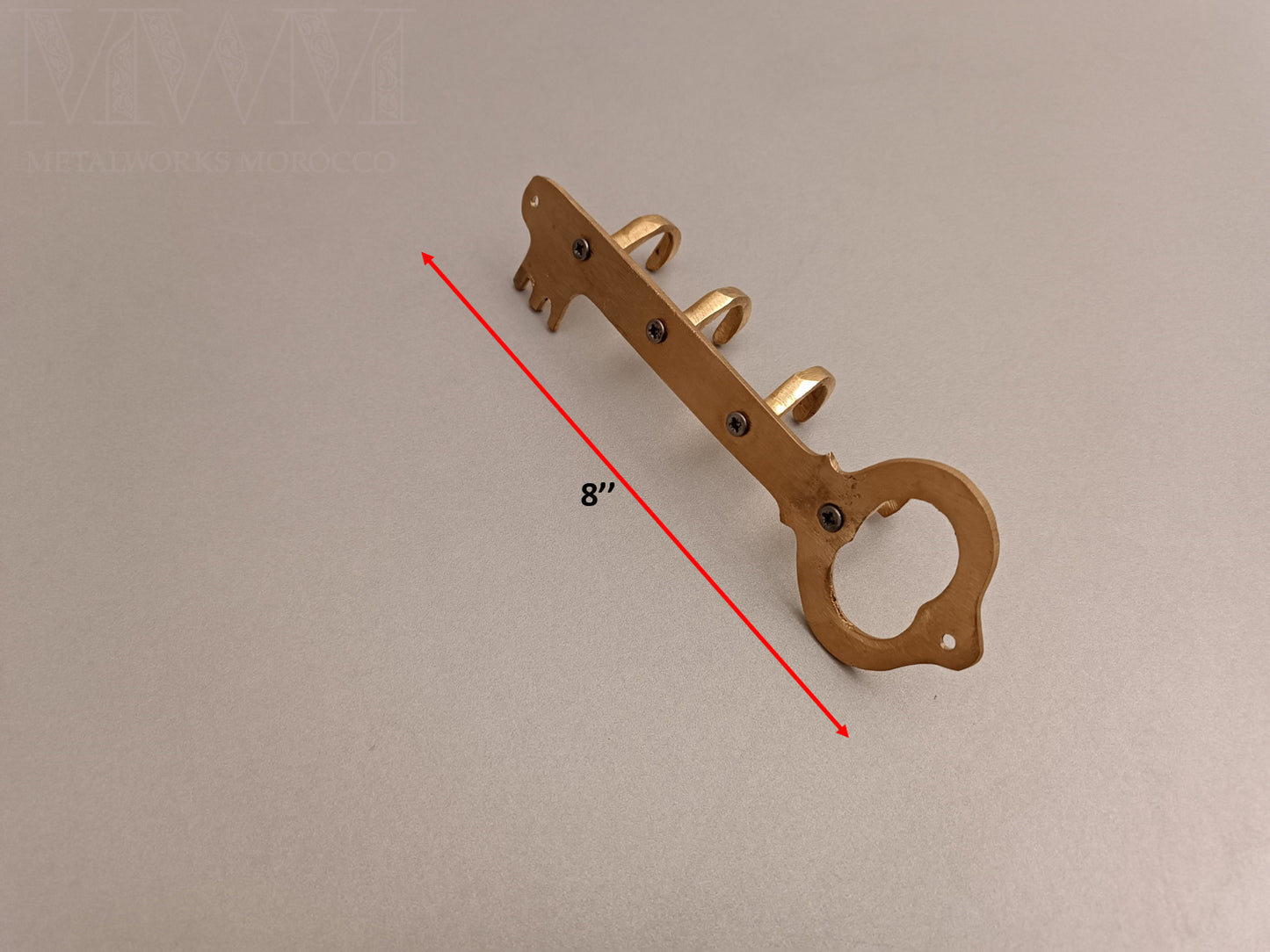 Natural Brass Key Holder For Wall