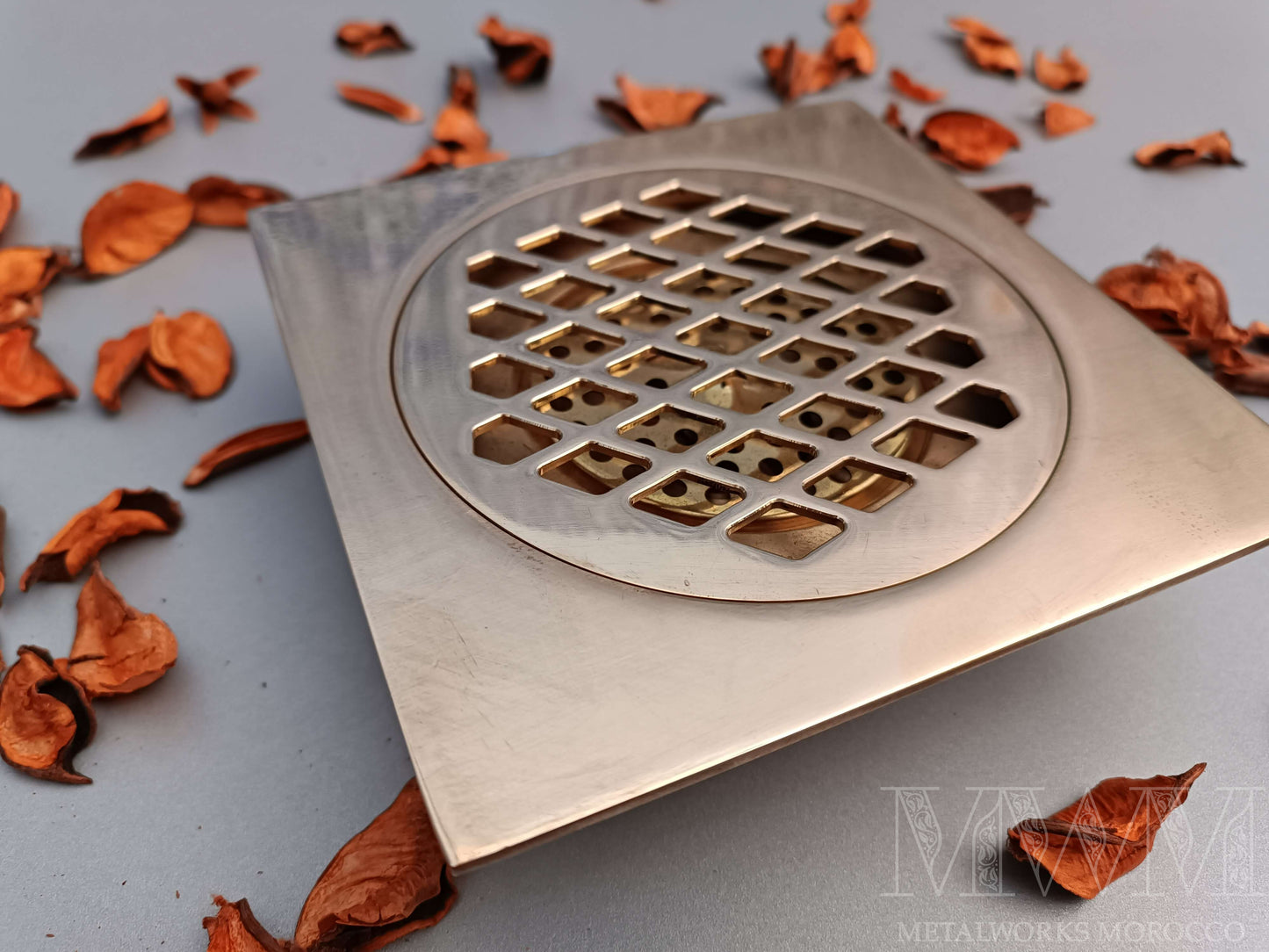 Square Solid Brass Floor Drain Cover