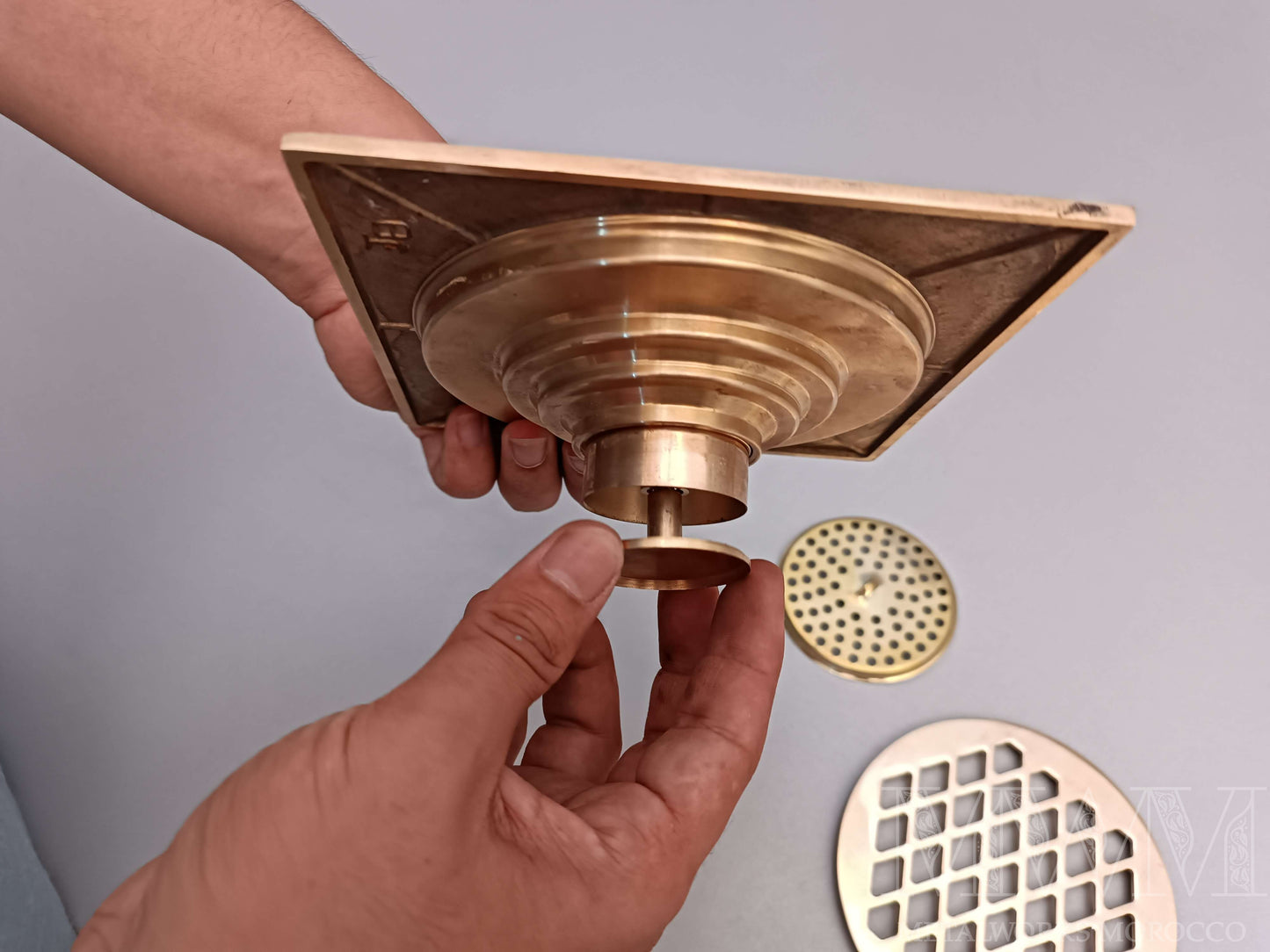 Square Solid Brass Floor Drain Cover