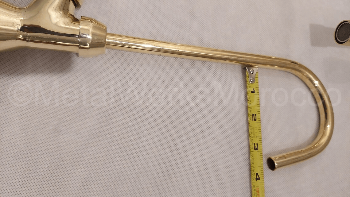 Unlacquered Brass Cold Water Faucet - Handmade