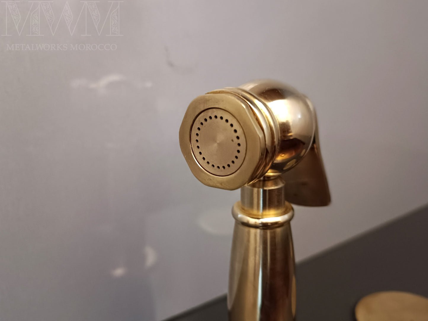 Unlacquered Brass Sink Side Sprayer