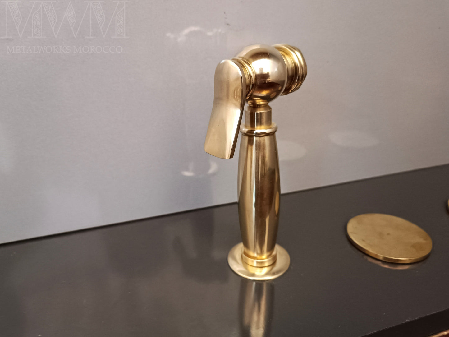 Unlacquered Brass Sink Side Sprayer