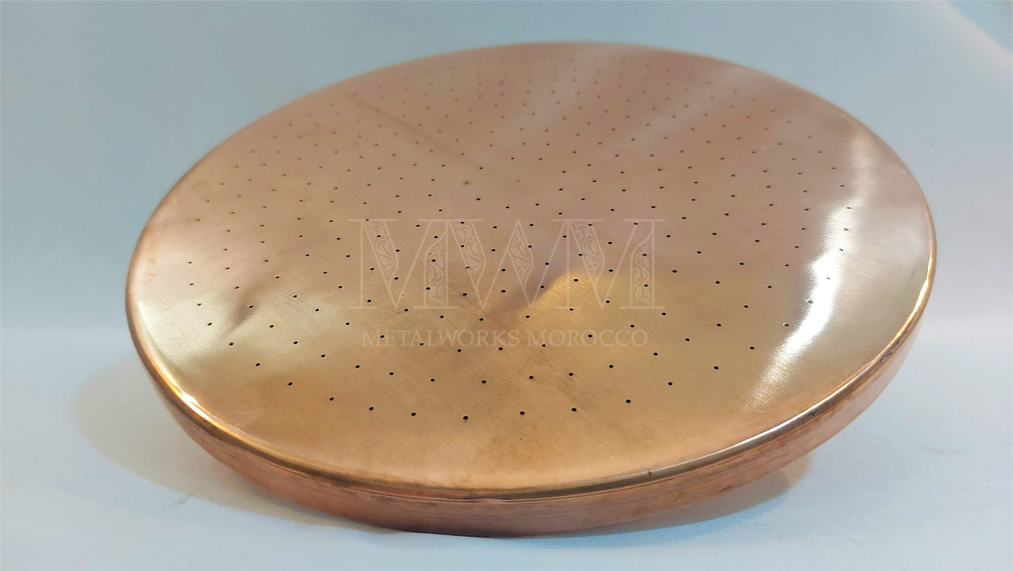 Rustic Round Rainfall Copper Shower Head